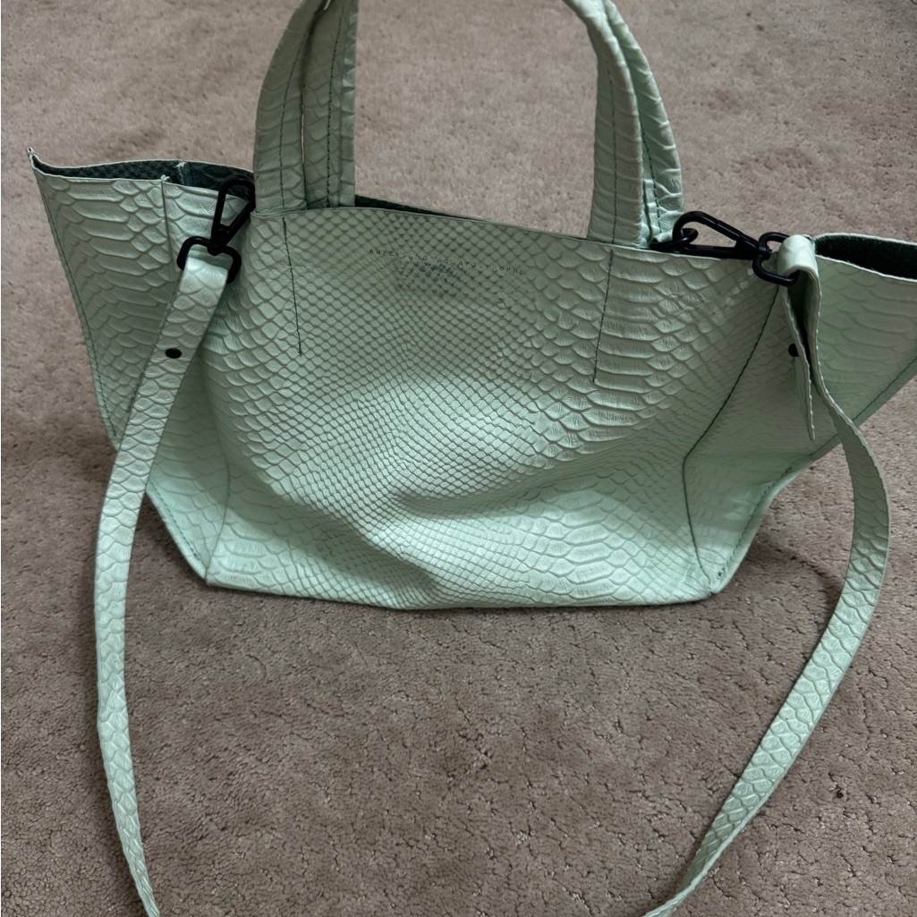 Elegant Mint Green Textured Women's Bag - Ampersand By Apostophe